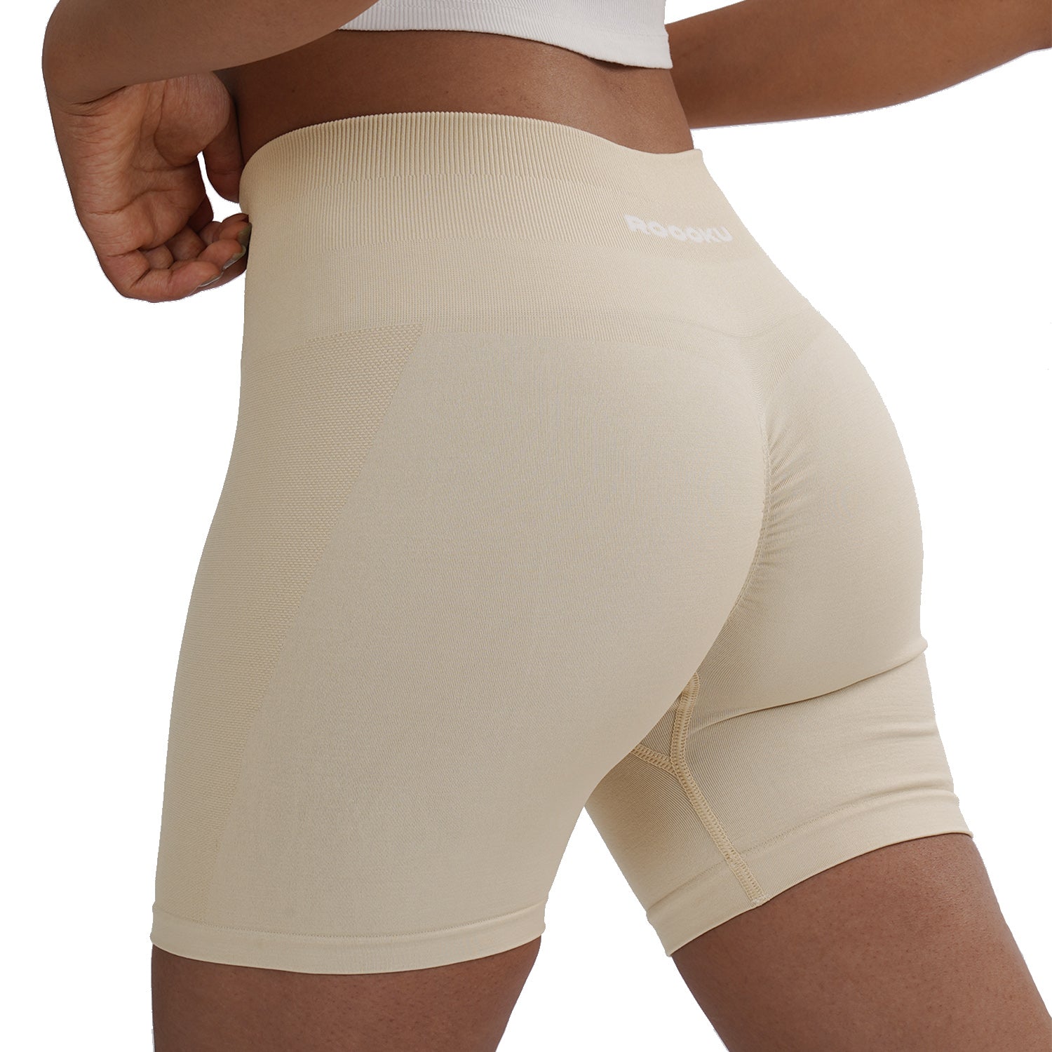 Womens Compression Shorts Open Crotch Tummy Control Shorts Butt