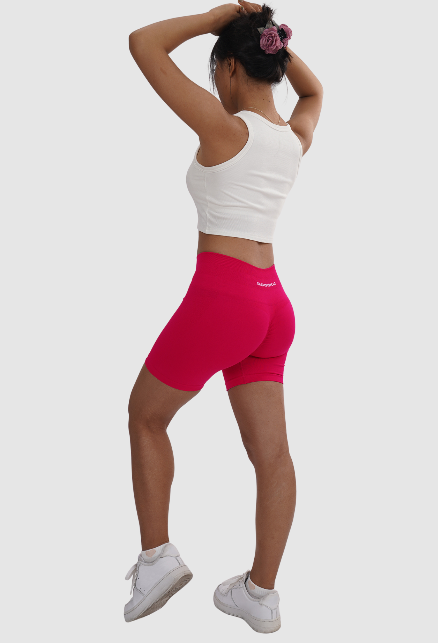 Lovskoo Kids Girls Scrunch Butt Shorts Fitness Dance Solid Color Yoga  Sports Leggings Pink 