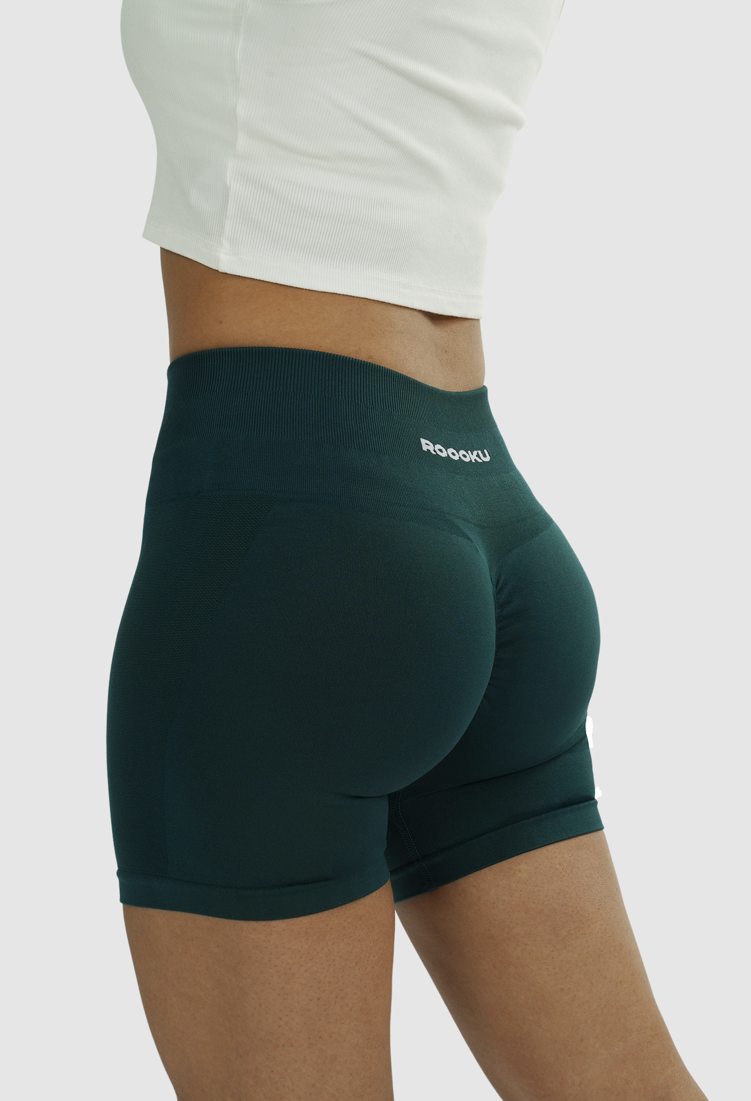 ROOOKU Uplift Gym Shorts for Women Seamless Scrunch Butt Lifting Workout  Booty High Waisted Compression Yoga Shorts (Black,S) at  Women's  Clothing store